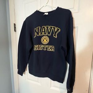 Dark blue navy sweatshirt size small